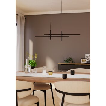 Eglo lights TREPILIANO hanging light LED black