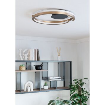 Eglo lights MEZZOMONTE ceiling light LED bronze, black, Remote control