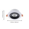 Eglo lights RGB recessed light LED black, white, Remote control, Colour changer