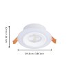 Eglo lights RGB recessed light LED white, Remote control, Colour changer