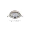 Eglo lights FAVAZZINA recessed light LED matt nickel
