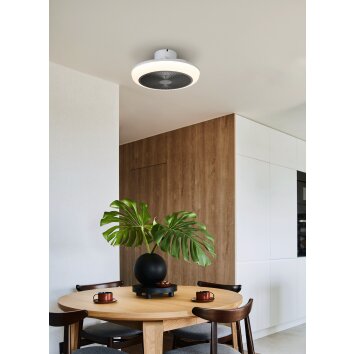 Eglo lights mit Ceiling fan light LED white, Remote control