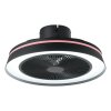 Eglo lights mit Ceiling fan light LED black, Remote control, Colour changer