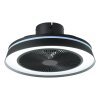 Eglo lights mit Ceiling fan light LED black, Remote control, Colour changer