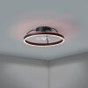 Eglo lights mit Ceiling fan light LED black, Remote control, Colour changer
