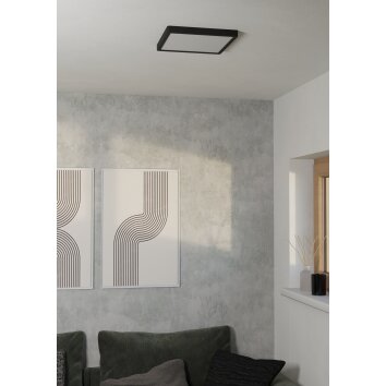 Eglo lights 6-Z ceiling light LED black, Colour changer
