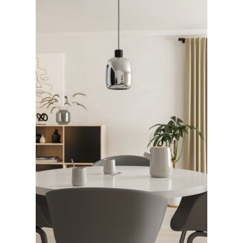 Eglo lights MOLOCHIO-Z hanging light LED black, Colour changer