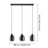 Eglo lights MOLOCHIO-Z hanging light LED black, Colour changer