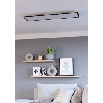 Eglo lights MORADILLO-Z ceiling light LED black, Colour changer