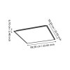 Eglo lights MORADILLO-Z ceiling light LED black, Colour changer
