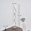 Floor Lamp Assuan LED chrome, 1-light source, Remote control, Colour changer