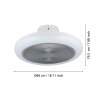 Eglo lights mit Ceiling fan light LED grey, white, Remote control