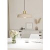 Eglo lights VALDIOLA hanging light brass, sand-coloured