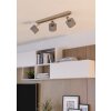 Eglo lights BELLIZZI ceiling light, ceiling spotlight matt nickel