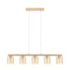 Eglo lights CASTRALVO hanging light brown, matt nickel