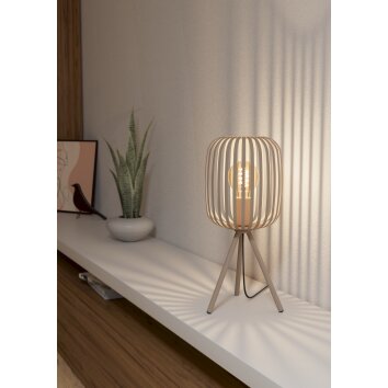 Eglo lights ROMAZZINA table lamp sand-coloured