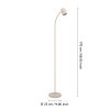 Eglo lights CARLO floor lamp sand-coloured