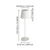 Eglo lights CABOZO table lamp LED white, Remote control