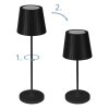 Eglo lights CABOZO table lamp LED black, Remote control