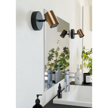Eglo lights EGLO ceiling spotlight, wall light bronze, black