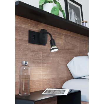 Eglo lights PARRINI plug-in light LED black