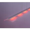 Leuchten Direkt LOLAsmart-NELE Pendant Light LED matt nickel, 5-light sources, Remote control, Colour changer