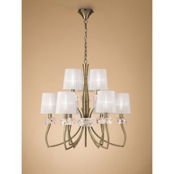 Mantra LOEWE Pendant Light brown, 9-light sources