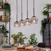 Koyoto hanging light, globe light, pendant light Ecru, black, 4-light sources