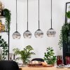 Koyoto hanging light, globe light, pendant light Ecru, black, 4-light sources