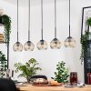 Ripoll hanging light, globe light, pendant light Ecru, black, 5-light sources
