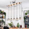 Ripoll hanging light, globe light, pendant light Ecru, black, 5-light sources