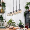 Ripoll hanging light, globe light, pendant light Ecru, black, 5-light sources