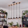 Koyoto hanging light, globe light, pendant light Ecru, black, 5-light sources
