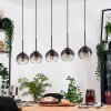 Koyoto hanging light, globe light, pendant light Ecru, black, 5-light sources
