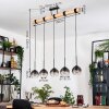 Koyoto hanging light, globe light, pendant light Ecru, black, 5-light sources