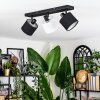 Bassagoda ceiling light, ceiling spotlight black, 3-light sources