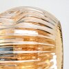 Ripoll ceiling light, globe light Amber, 6-light sources