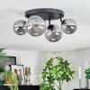 Chehalis ceiling light, globe light Smoke-coloured, 4-light sources
