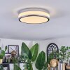 Dalor ceiling light, Panel LED silver, 1-light source