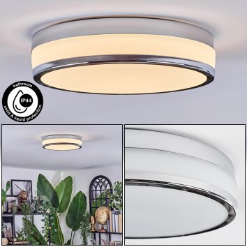 Dalor ceiling light, Panel LED silver, 1-light source