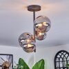 Chehalis ceiling light, globe light 33 cm Smoke-coloured, 4-light sources