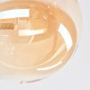 Chehalis ceiling light, globe light 33 cm Amber, 4-light sources