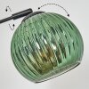 Koyoto globe light, floor lamp blue, gold, green, 5-light sources