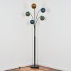 Koyoto globe light, floor lamp blue, gold, green, 5-light sources