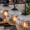 Ripoll hanging light, globe light, pendant light Ecru, black, 5-light sources