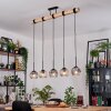 Ripoll hanging light, globe light, pendant light Ecru, black, 5-light sources