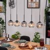 Ripoll hanging light, globe light, pendant light Ecru, black, 5-light sources