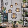 Koyoto hanging light, globe light, pendant light gold, black, 5-light sources