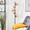 Koyoto globe light, floor lamp Amber, 5-light sources
