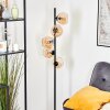 Koyoto globe light, floor lamp Amber, 5-light sources